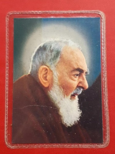 Padre pio santino reliquia - padre,