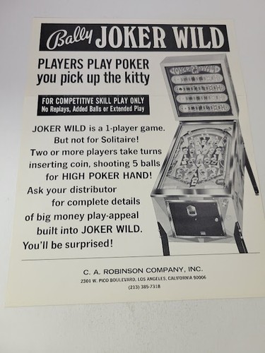 Volantino bally joker - bally=joker, wild