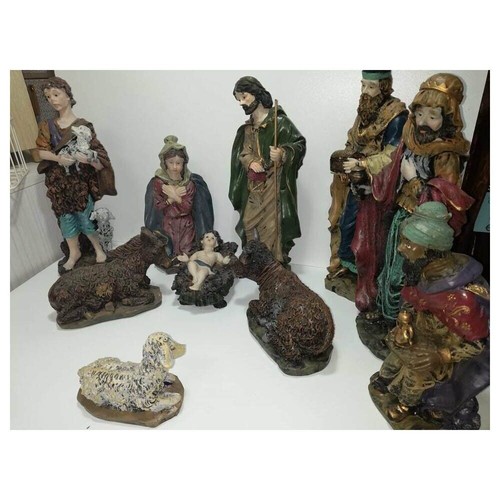 Natività resina presepe - natività,