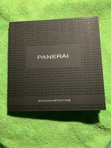 Libretto istruzioni panerai - istruzioni,