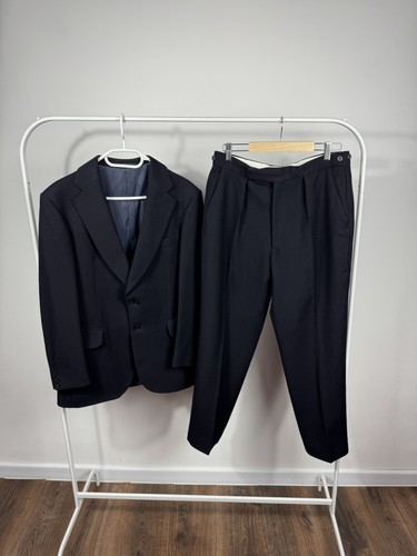 Blazer pantaloni tuta lana - , blu