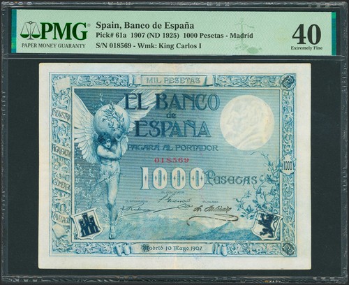 1000 pesetas mayo - pesetas, 1907