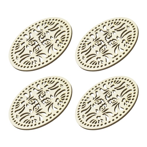 4pcs crochet basket base 5 - 4pcs,