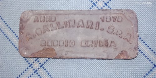 Targa gallinari reggio - gallinari,