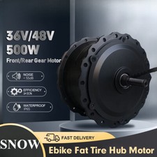 Ingranaggio e-bike grasso neve 36V 48V 500W 20 24 26 pollici anteriore posteriore ruota motore cassetta