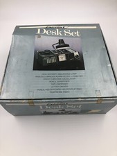 SET SCRIVANIA EXECUTIVE DESK SET ROTSCHILD LAMPADA OROLOGIO  8 ACCESSORI IN BOX