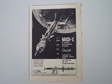 advertising Pubblicità 1964 MISSILE QUERCETTI MACH-X