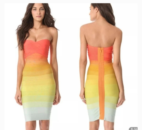 Herve leger abito arcobaleno