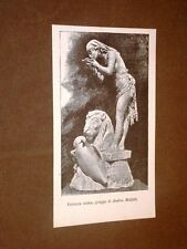 Fontana egizia o egiziana Statua di Andrea Malfatti del 1886