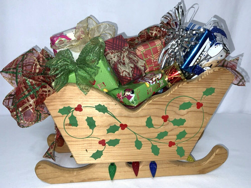 Slitta natalizia babbo natale - natalizia,