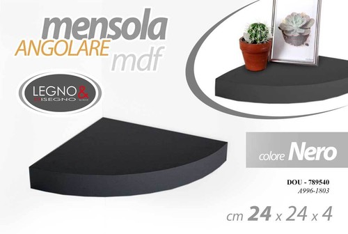Mensola angolo parete angolare - mensola,