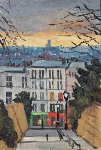 Veduta parigi gradini di - di,