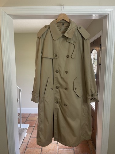 Vintage burberry long trench - vintage,