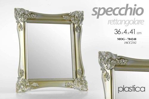 Specchio parete rettangolare - specchio,