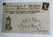 Cartolina Pubblicitaria Vasche Lavabi Bidets Cucine Ghiacciaie Milano c3