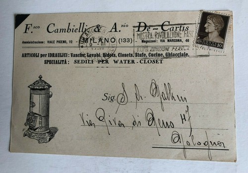 Cartolina pubblicitaria vasche - pubblicitaria,