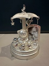 Carillon argentato con orsetto - con,