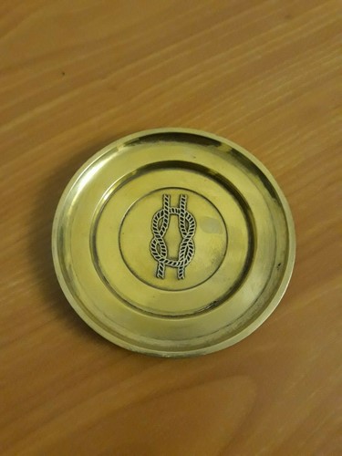 Posacenere piattino ottone - posacenere, in