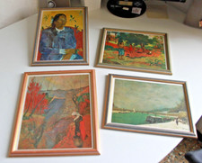 Lotto 4 stampe Paul Gauguin 20x30 con cornice, arredo salotto