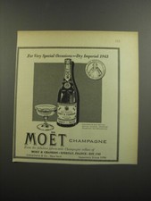 1952 Moet Champagne Ad - For