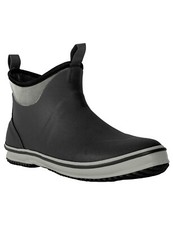 Ubon Stivaletti Uomo Impermeabili Stivali Pesca Outdoor Gomma Nero/Grigio