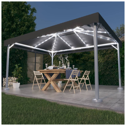 Gazebo antracite 400x300x270cm - gazebo,