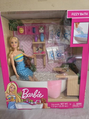Barbie fizzy bath set - set,, nuovo