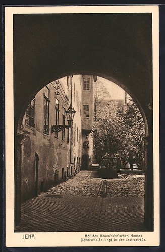Cartolina jena cortile - cortile, della