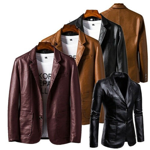 Giacca blazer uomo ecopelle