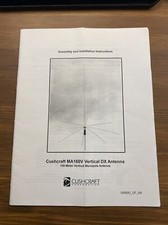 Istruzioni antenna DX verticale Cushcraft Ma160v - L581