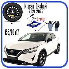 Ruotino Di Scorta 5Fori Da 17 Per Nissan Qashqai Con Kit Cric Guanti Cacciavite