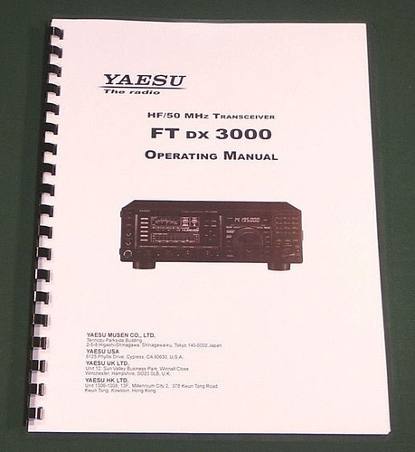 Yaesu ftdx 3000 manuale - yaesu, ftdx-3000
