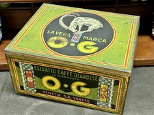Scatola litografata "Estratto di caffè olandese O.G" anni ‘20