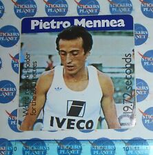  ADESIVO STICKER AUTOCOLLANT AUFKLEBER VINTAGE ORIGINAL PIETRO MENNEA ANNI '80 