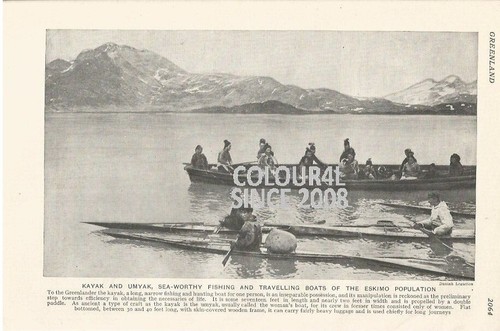 Groenlandia kayak umyak pesca - umyak,