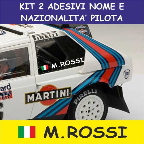 Kit adesivi nome e - adesivi,