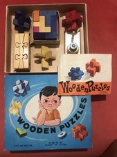 Wooden Puzzle - Rompicapo Vintage Anni 60