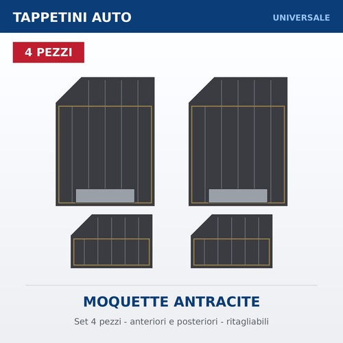 Set tappetini auto - tappetini,