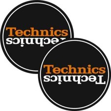 MAGMA SLIPMAT DUPLEX 6 - coppia panni sottodisco per dj scritta technics NUOVO