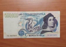 LIRE 500.000 RAFFAELLO ALTA