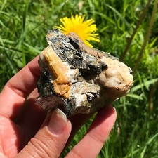 Yellow Tourmaline Mica Matrix