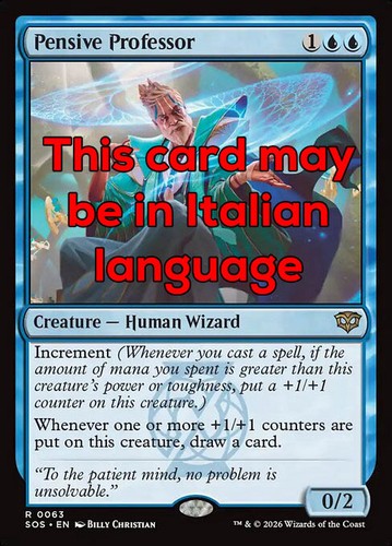 Mtg pensive professor exc - pensive,