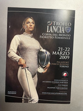 2009 Cartolina Filatelica Annullo Torino Trofeo Lancia Coppa Mondo di Fioretto