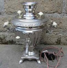 SAMOVAR RUSSO SOVIETICO ELETTRICO FUNZIONANTE ALTO 33 CM.