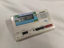 Casio Da-202 Rara Sveglia Melody Alarm Vintage Grafica Delfini, Introvabile!