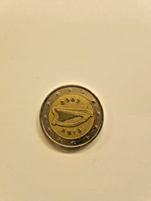 Moneta euro con arpa - da,
