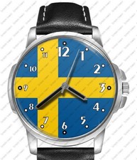 Bandiera Svezia Unico Stile Orologio da Polso