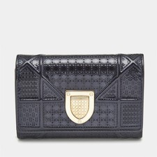 Portafoglio compatto Dior blu