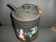 Hand Painted Delphos Metal Can