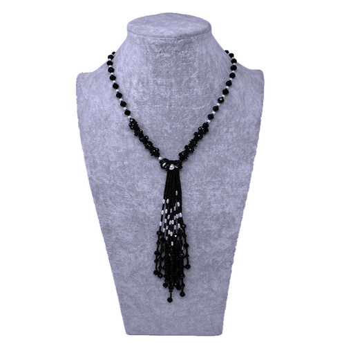 Collana lunga perline donna - collana,